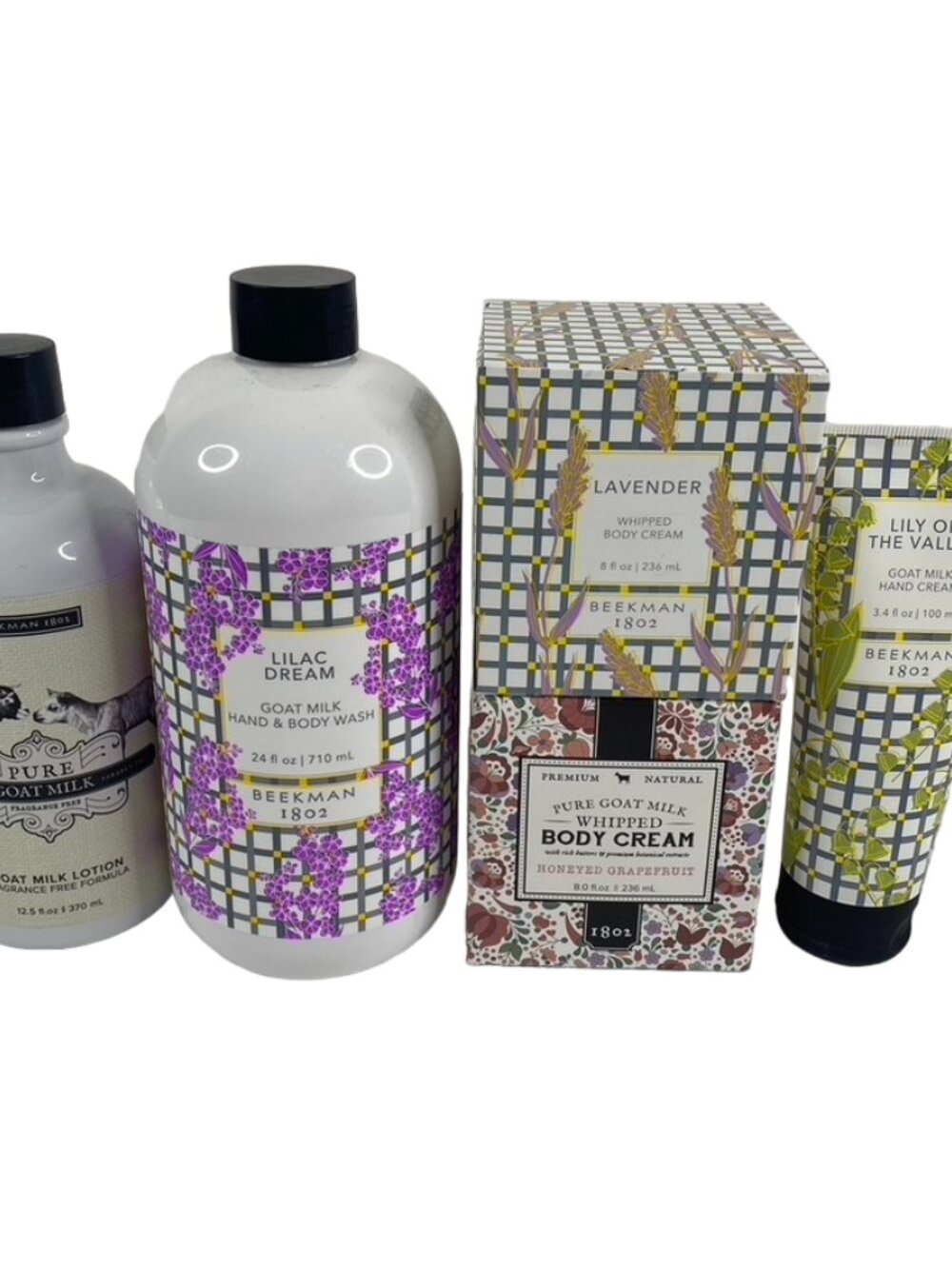 Beekman Body Cream Wash Goat Milk Whipped Body Cream Lotion Lot of 5 Pcs